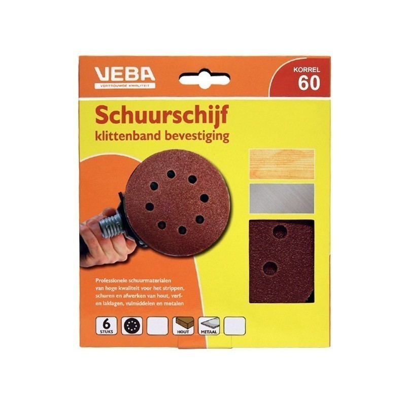 Schuurschijven rond 125mm x 125mm