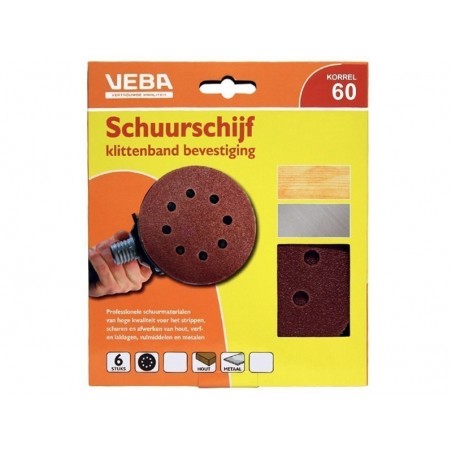 Schuurschijven rond 125mm x 125mm